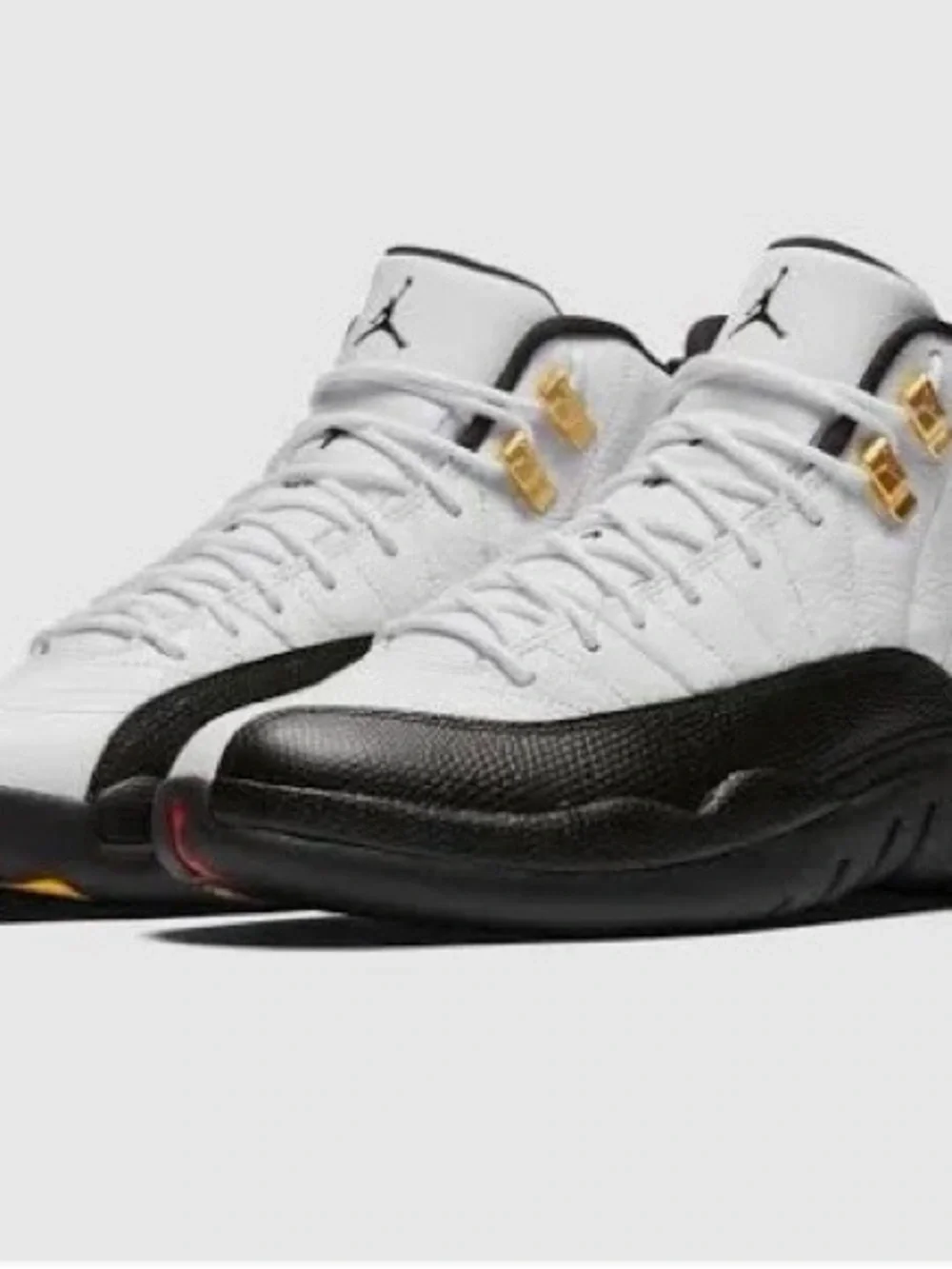 Jordan Men’s Basketball Sneakers in White, Black & Gold
